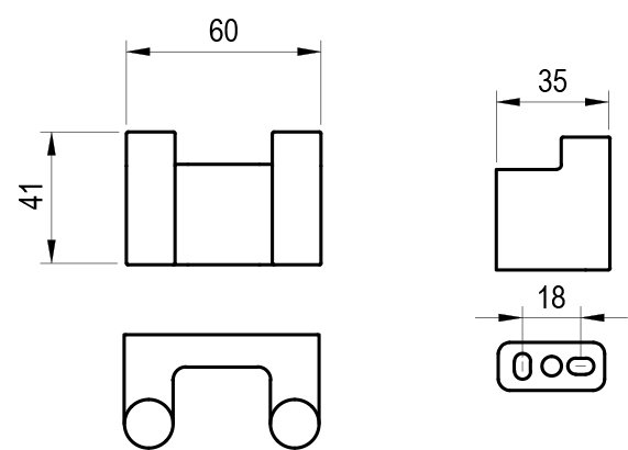 Крючок двойной Chrome II