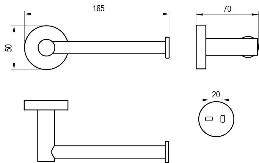 Держатель для туалетной бумаги Kona KN 400