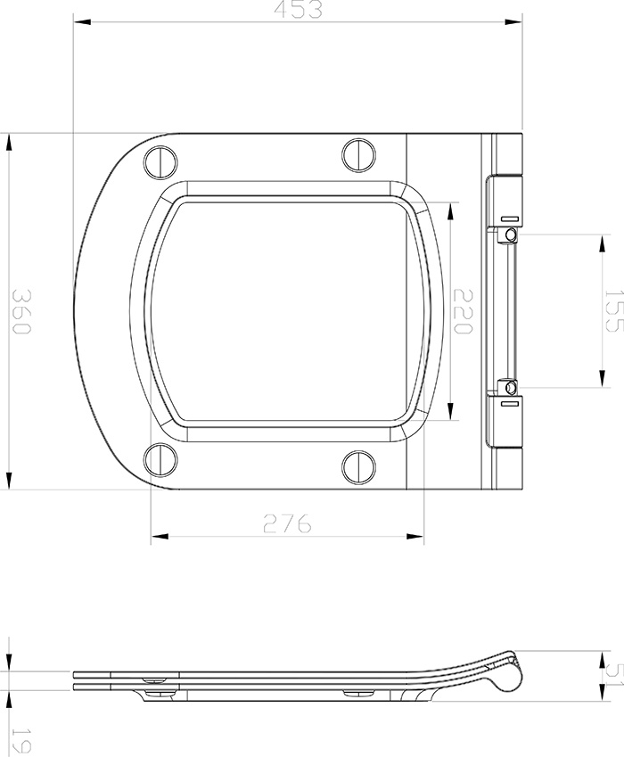 WC сиденье Classic Slim