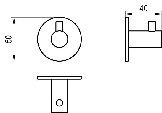 Крючок cамоклеящийся Kona