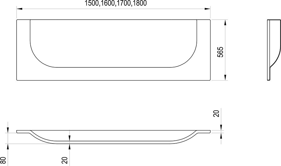 Панель фронтальная ARC 180