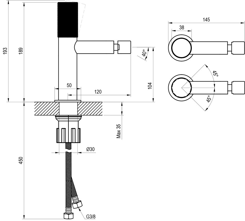 Смесители для биде Revers RV 056.00