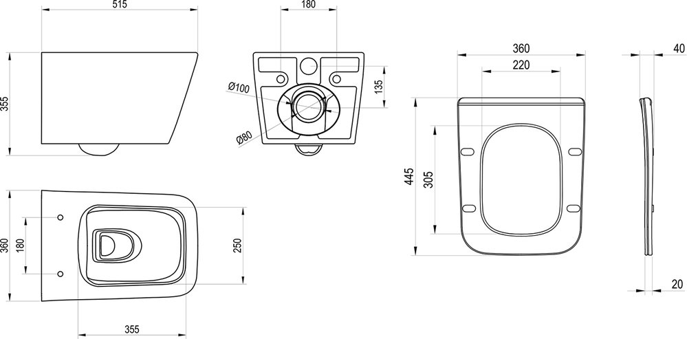 WC Natural RimOff наборе