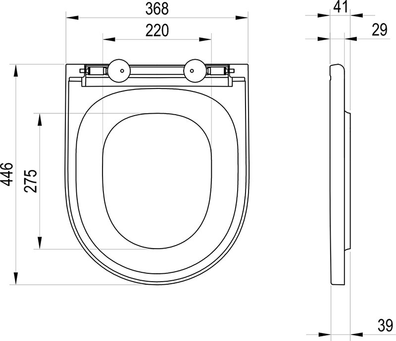 WC сиденье Ypsilon W